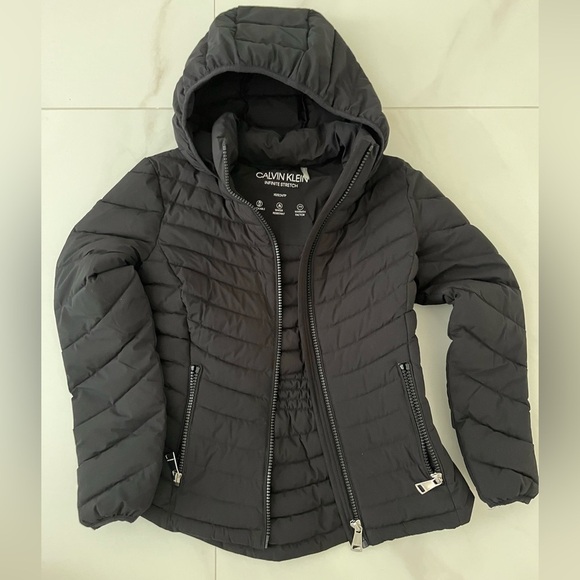 Calvin Klein Jackets & Blazers - Calvin Klein Women's Black Hooded Puffer Jacket XS